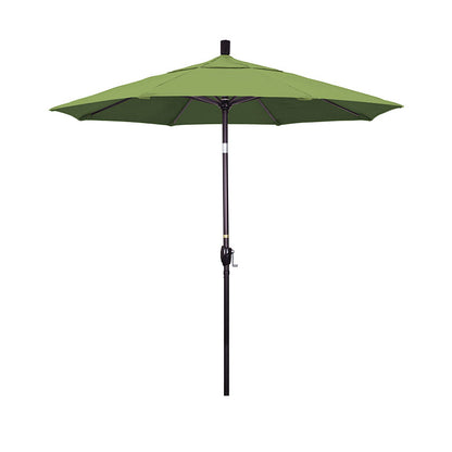 Round Outdoor Patio Umbrella, Fiberglass with Twist Tilt