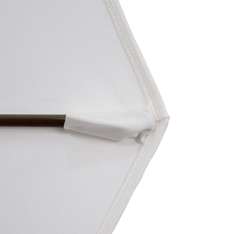 Round Outdoor Patio Umbrella, Fiberglass with Twist Tilt