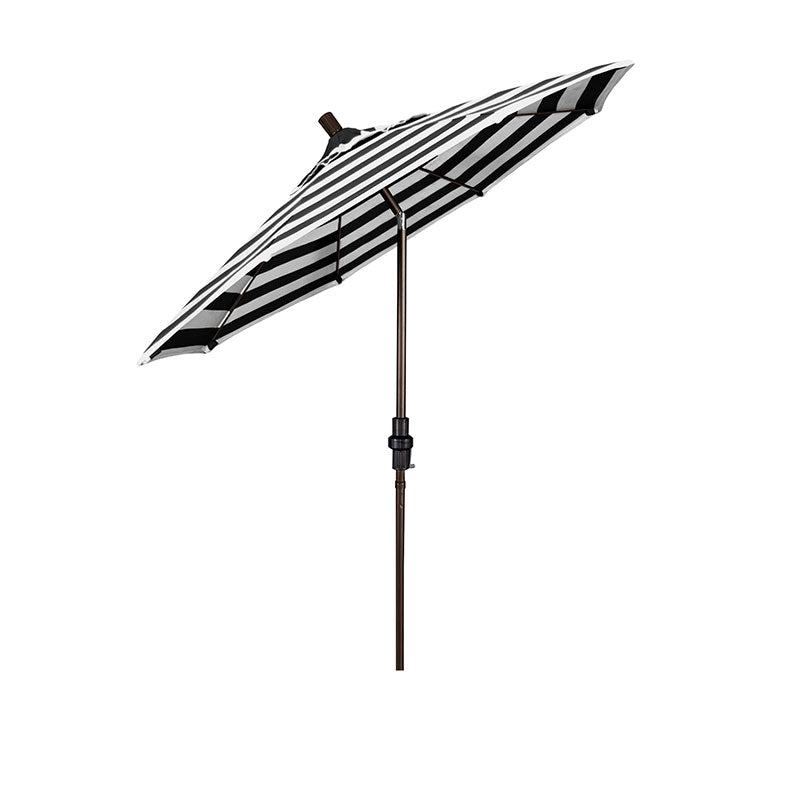 Round Outdoor Patio Umbrella, Fiberglass with Twist Tilt
