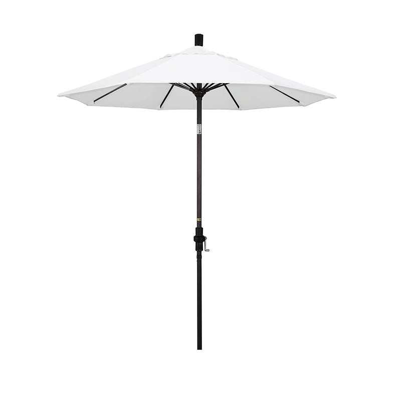 Round Outdoor Patio Umbrella, Fiberglass with Twist Tilt