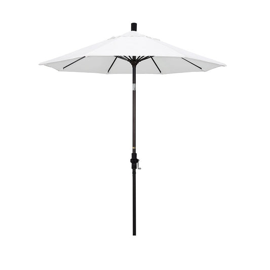 Round Outdoor Patio Umbrella, Fiberglass with Twist Tilt