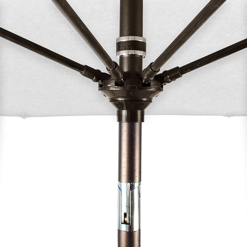 Round Outdoor Patio Umbrella, Fiberglass with Twist Tilt