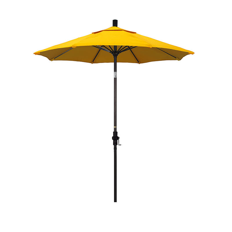 Round Outdoor Patio Umbrella, Fiberglass with Twist Tilt