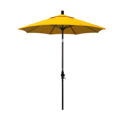 Round Outdoor Patio Umbrella, Fiberglass with Twist Tilt