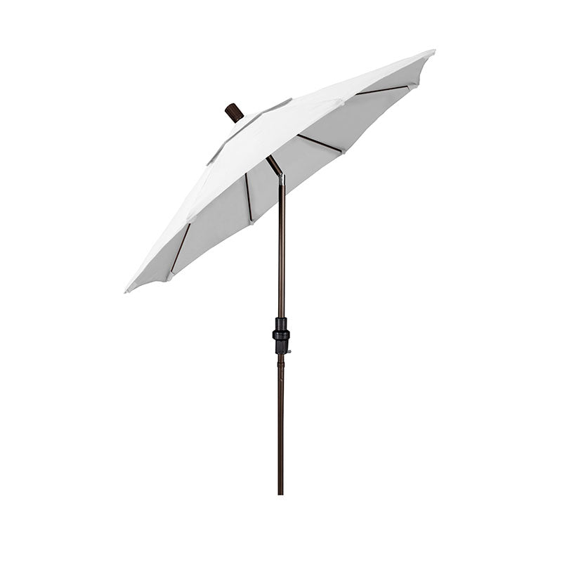 Round Outdoor Patio Umbrella, Fiberglass with Twist Tilt