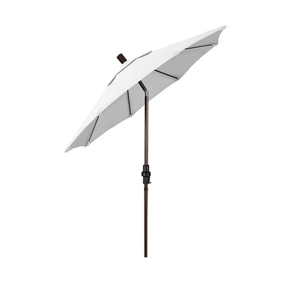 Round Outdoor Patio Umbrella, Fiberglass with Twist Tilt