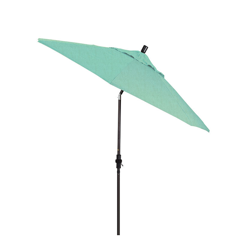 Round Outdoor Patio Umbrella, Fiberglass with Twist Tilt