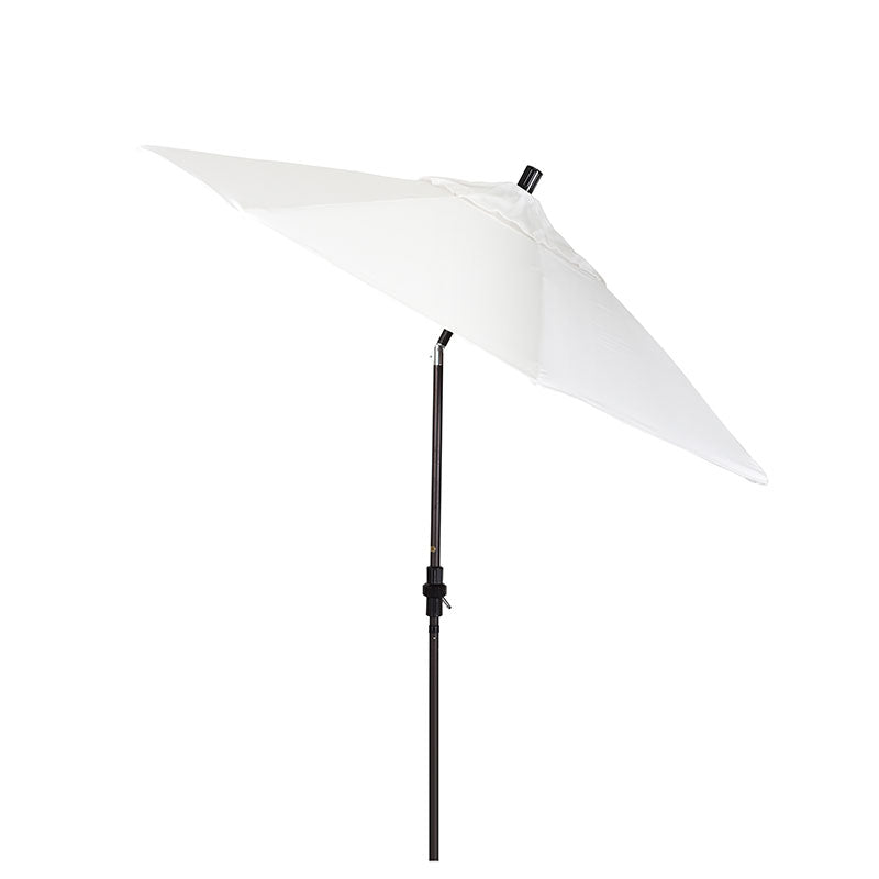 Round Outdoor Patio Umbrella, Fiberglass with Twist Tilt