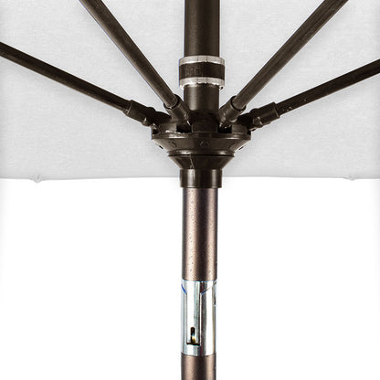 Round Outdoor Patio Umbrella, Fiberglass with Twist Tilt