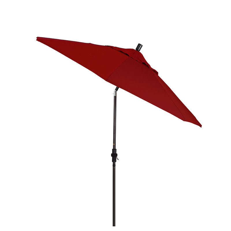 Round Outdoor Patio Umbrella, Fiberglass with Twist Tilt