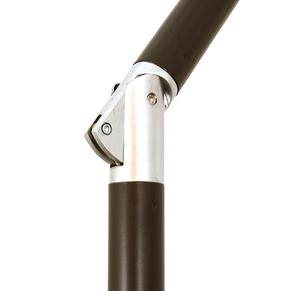 Round Outdoor Patio Umbrella, Fiberglass with Twist Tilt