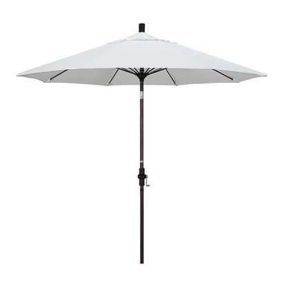 Round Outdoor Patio Umbrella, Fiberglass with Twist Tilt