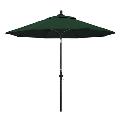 Round Outdoor Patio Umbrella, Fiberglass with Twist Tilt