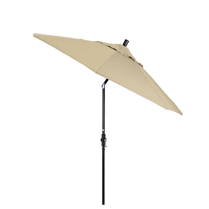 Round Outdoor Patio Umbrella, Fiberglass with Twist Tilt