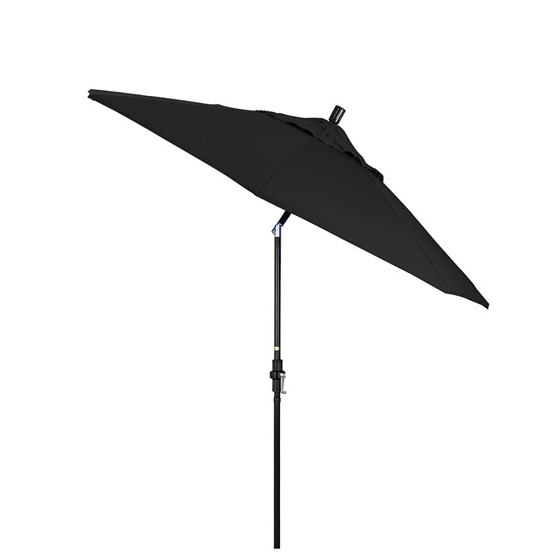 Round Outdoor Patio Umbrella, Fiberglass with Twist Tilt