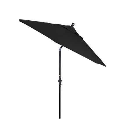 Round Outdoor Patio Umbrella, Fiberglass with Twist Tilt