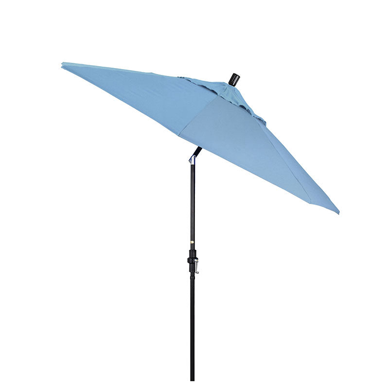 Round Outdoor Patio Umbrella, Fiberglass with Twist Tilt