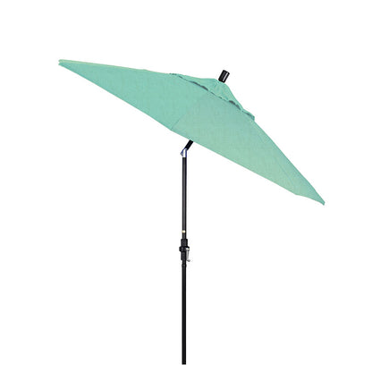 Round Outdoor Patio Umbrella, Fiberglass with Twist Tilt