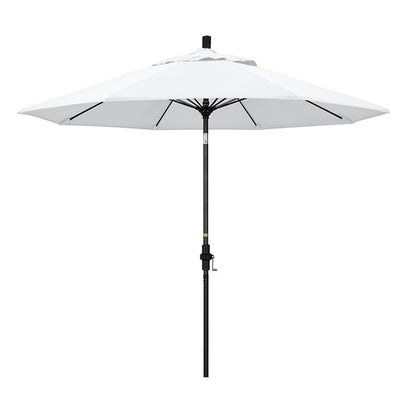Round Outdoor Patio Umbrella, Fiberglass with Twist Tilt