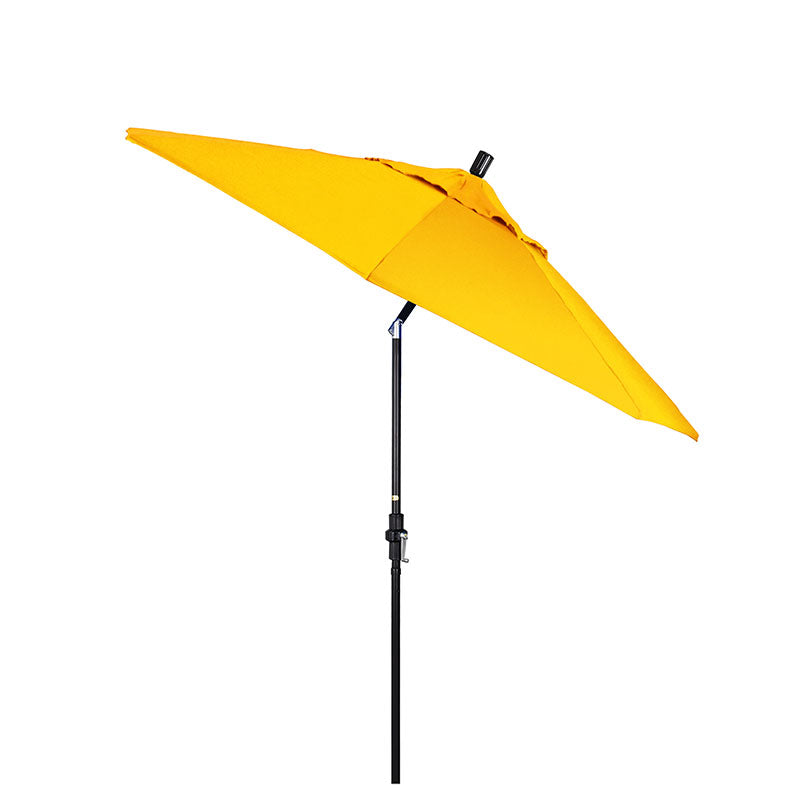 Round Outdoor Patio Umbrella, Fiberglass with Twist Tilt