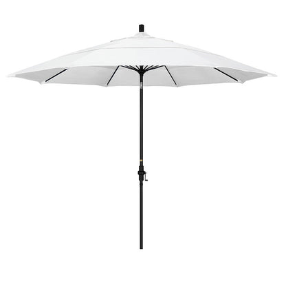 Round Outdoor Patio Umbrella, Fiberglass with Twist Tilt
