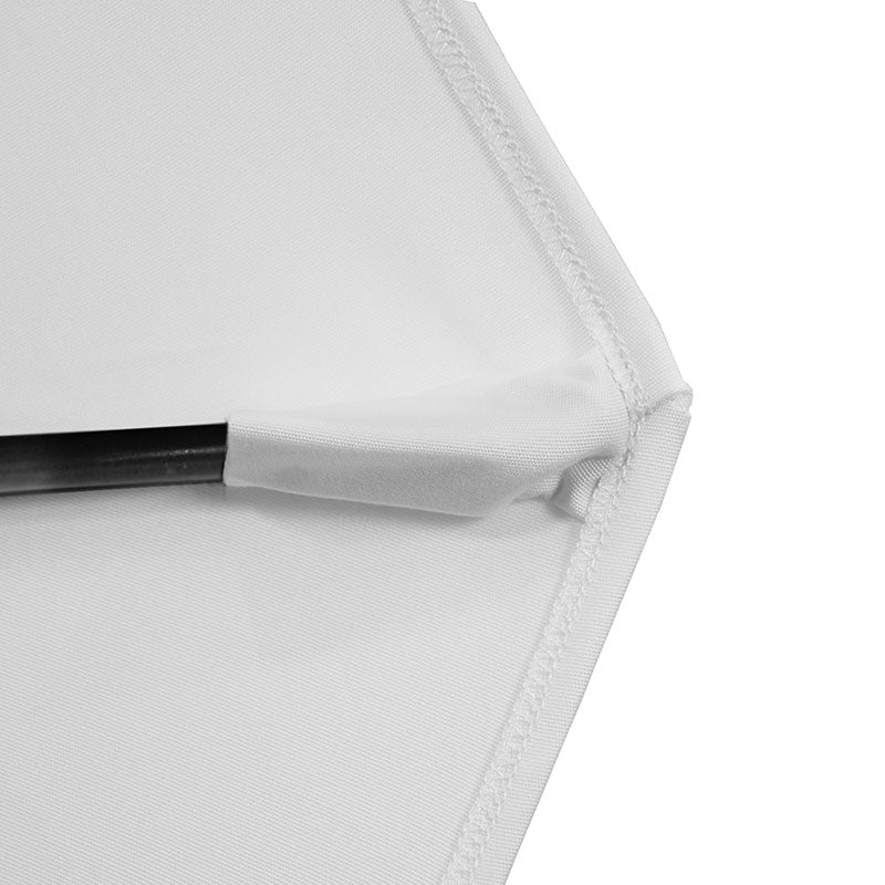 Round Outdoor Patio Umbrella, Fiberglass with Twist Tilt