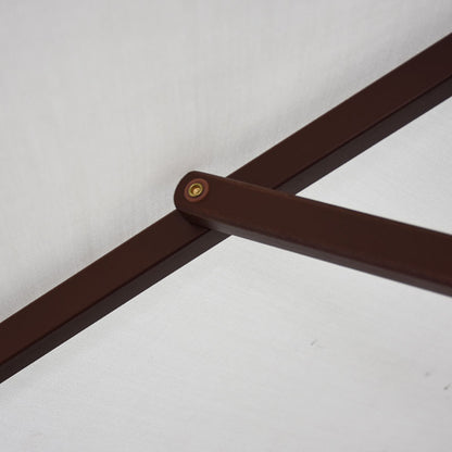 Round Outdoor Patio Umbrella, Wood with Manual Lift
