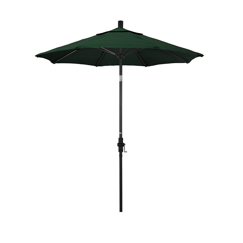 Round Outdoor Patio Umbrella, Fiberglass with Twist Tilt