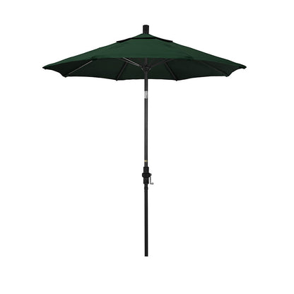 Round Outdoor Patio Umbrella, Fiberglass with Twist Tilt