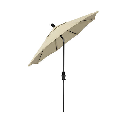 Round Outdoor Patio Umbrella, Fiberglass with Twist Tilt
