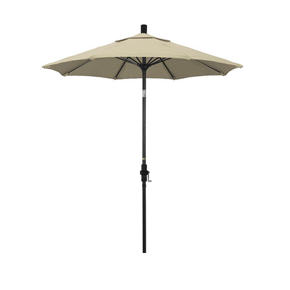 Round Outdoor Patio Umbrella, Fiberglass with Twist Tilt