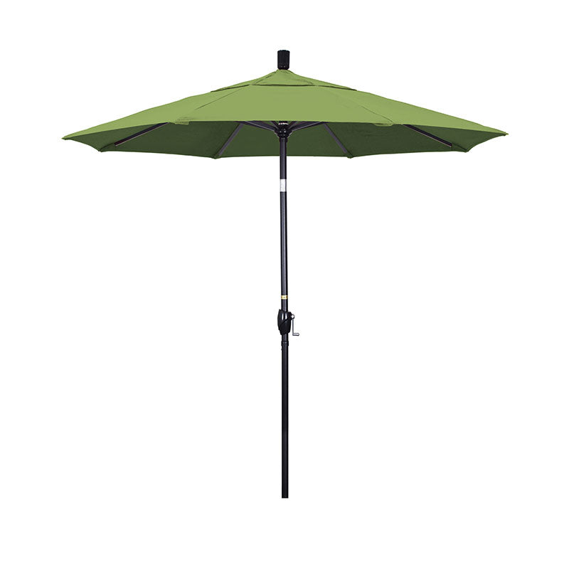 Round Outdoor Patio Umbrella, Fiberglass with Twist Tilt