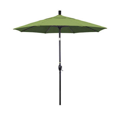 Round Outdoor Patio Umbrella, Fiberglass with Twist Tilt