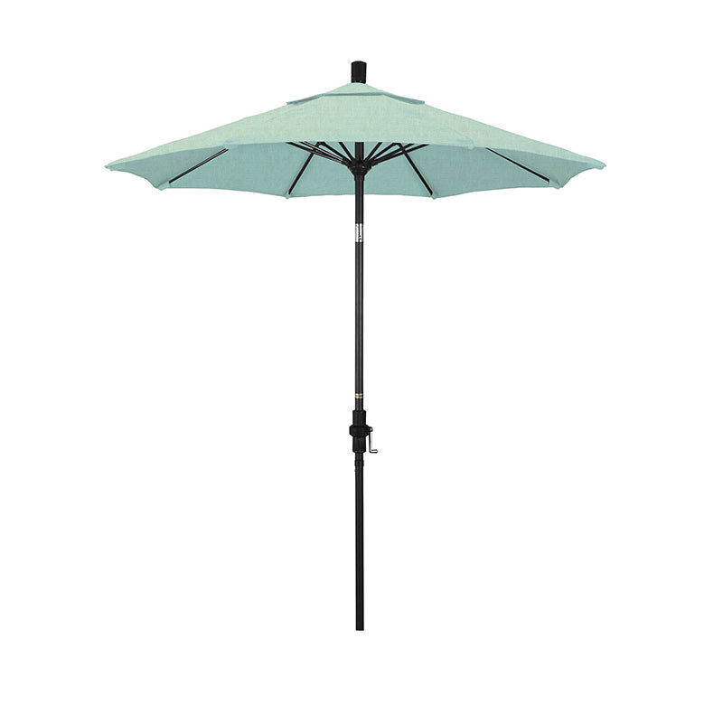 Round Outdoor Patio Umbrella, Fiberglass with Twist Tilt