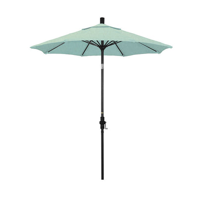 Round Outdoor Patio Umbrella, Fiberglass with Twist Tilt
