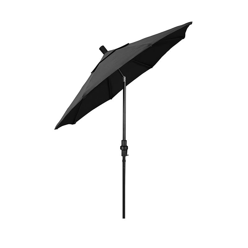 Round Outdoor Patio Umbrella, Fiberglass with Twist Tilt
