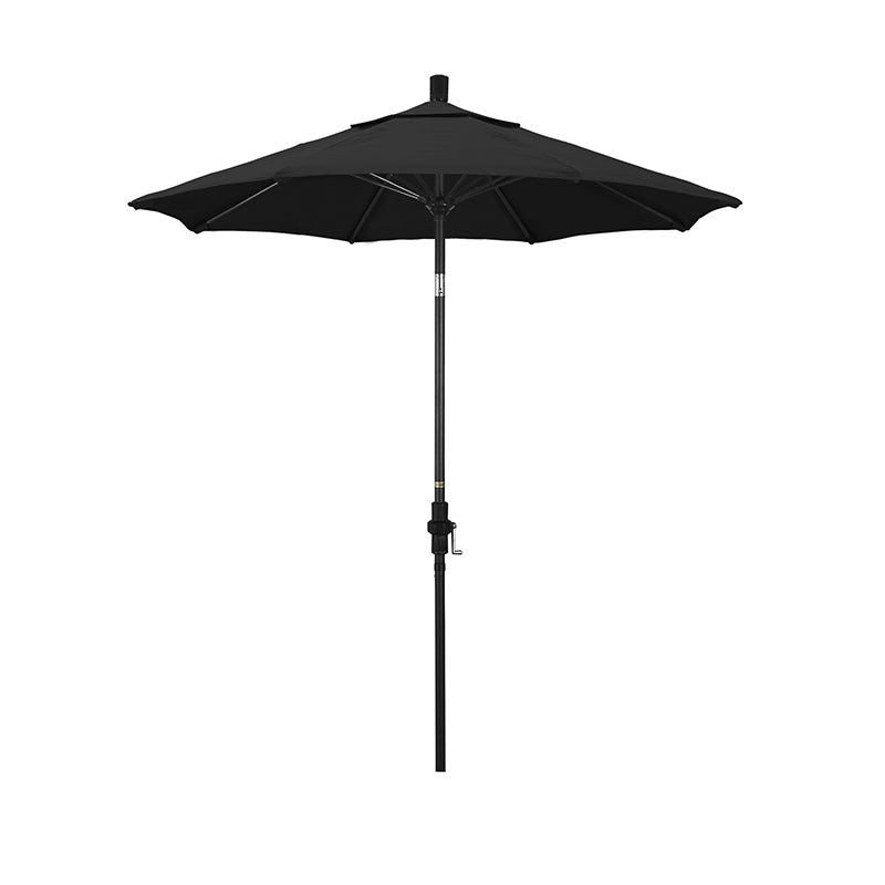 Round Outdoor Patio Umbrella, Fiberglass with Twist Tilt