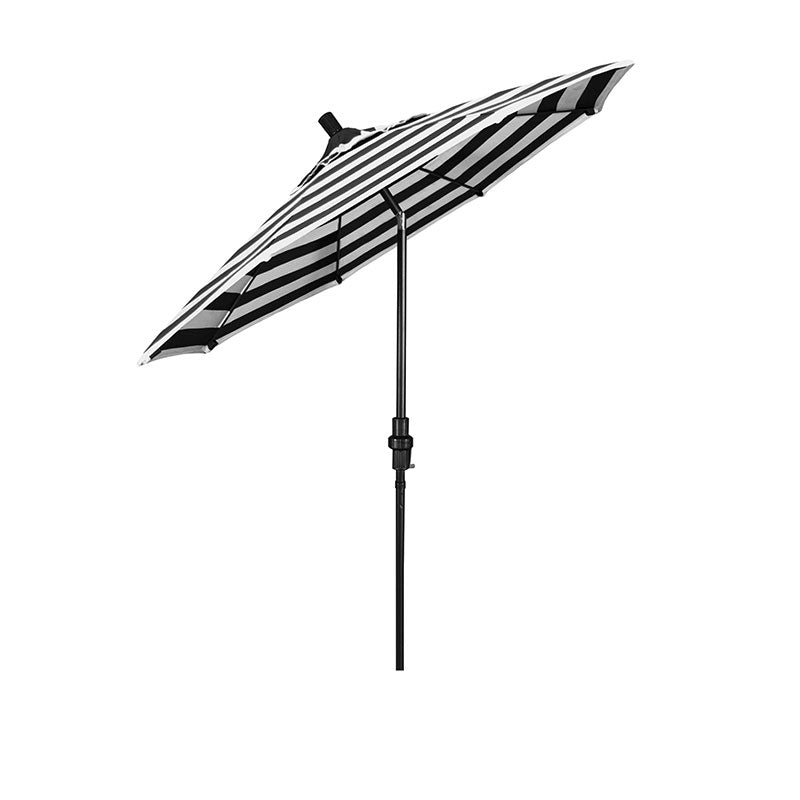 Round Outdoor Patio Umbrella, Fiberglass with Twist Tilt