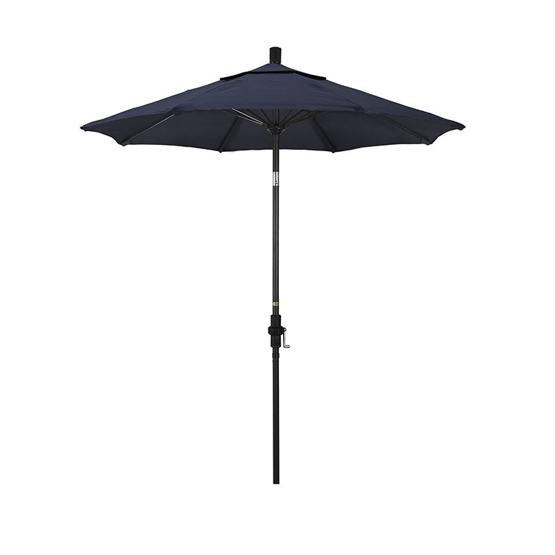 Round Outdoor Patio Umbrella, Fiberglass with Twist Tilt