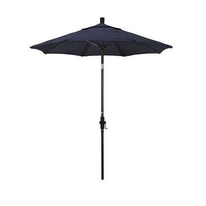Round Outdoor Patio Umbrella, Fiberglass with Twist Tilt