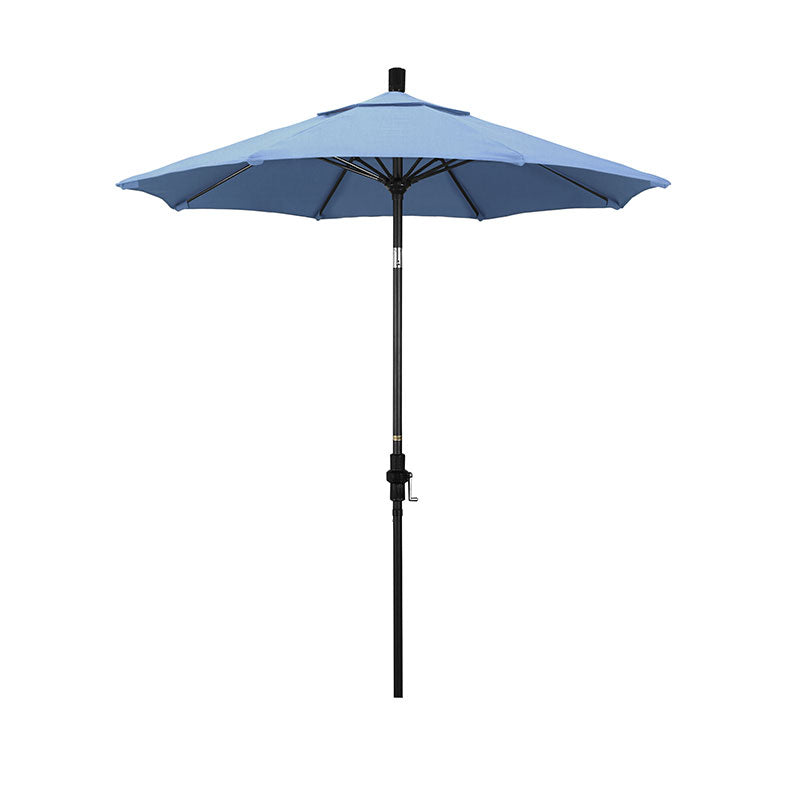 Round Outdoor Patio Umbrella, Fiberglass with Twist Tilt