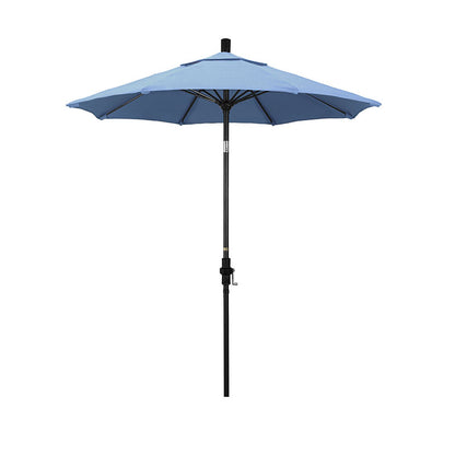Round Outdoor Patio Umbrella, Fiberglass with Twist Tilt