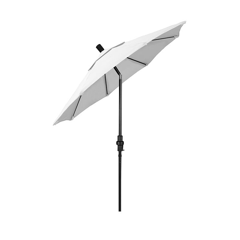 Round Outdoor Patio Umbrella, Fiberglass with Twist Tilt
