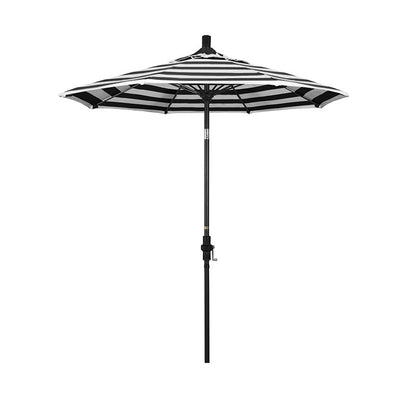 Round Outdoor Patio Umbrella, Fiberglass with Twist Tilt