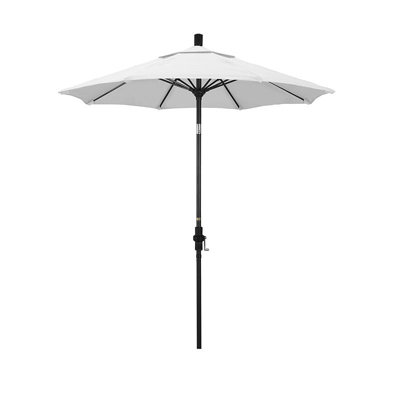 Round Outdoor Patio Umbrella, Fiberglass with Twist Tilt
