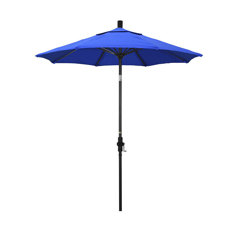 Round Outdoor Patio Umbrella, Fiberglass with Twist Tilt