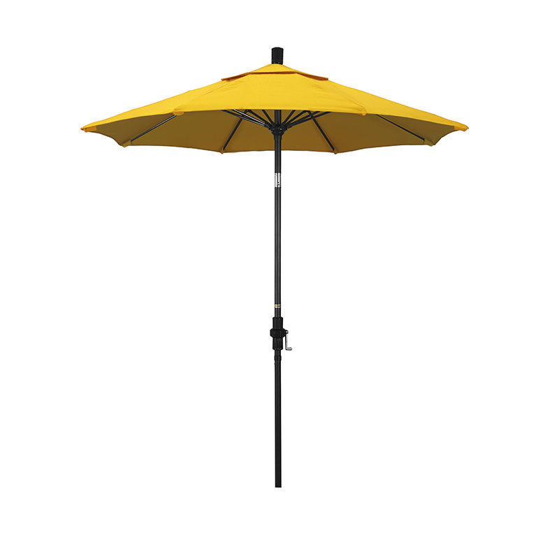 Round Outdoor Patio Umbrella, Fiberglass with Twist Tilt