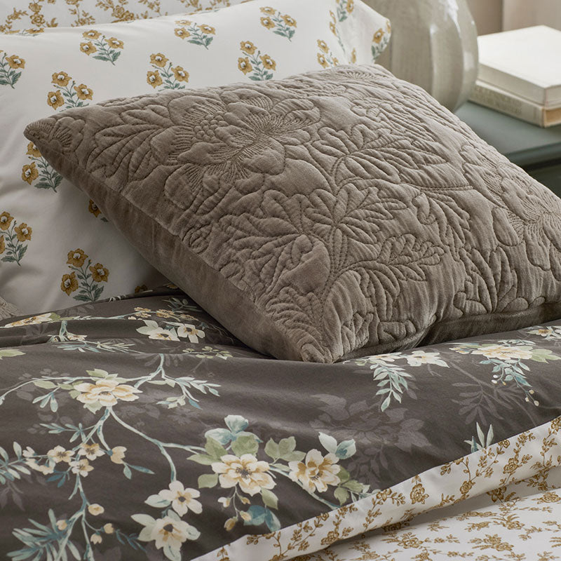 Fancy Floret Decorative Square Pillow Cover