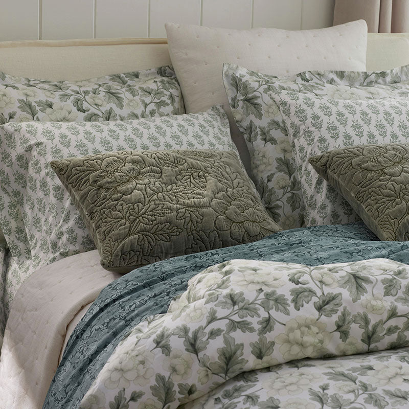 Fancy Floret Decorative Square Pillow Cover