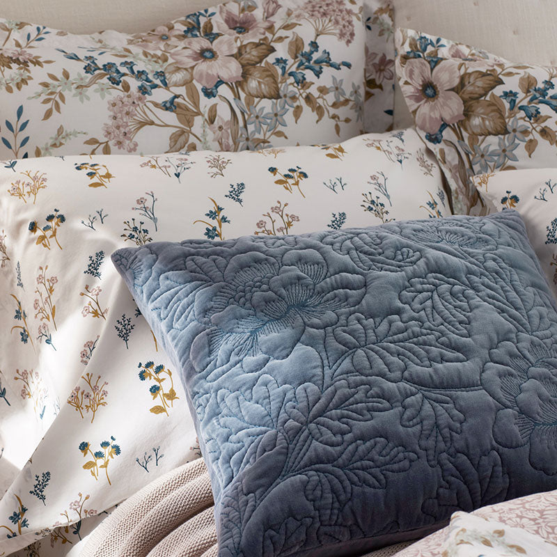 Fancy Floret Decorative Square Pillow Cover